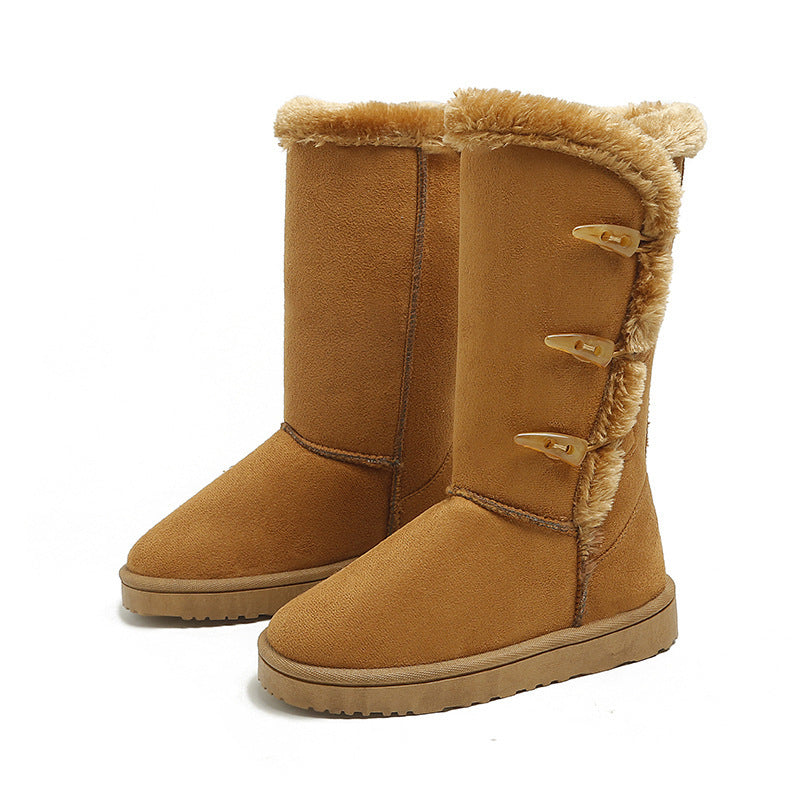 Thickened Mid-top Snow Boots