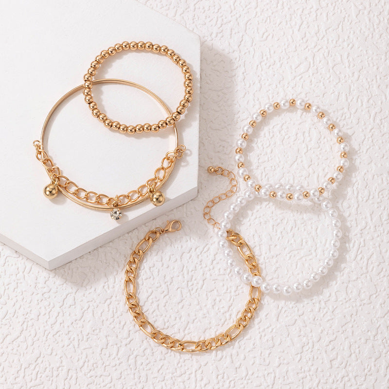 Bead Chain Five-layer Bracelet
