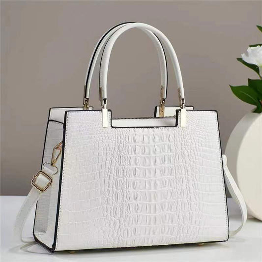 Crocodile Pattern Large Capacity Handbag