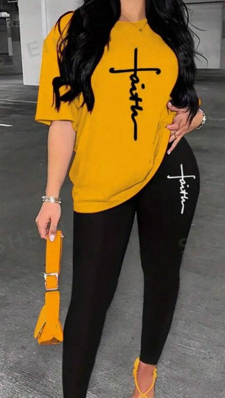 T-Shirt And Leggings Set