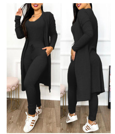 Casual Jumpsuit And Cardigan Cover