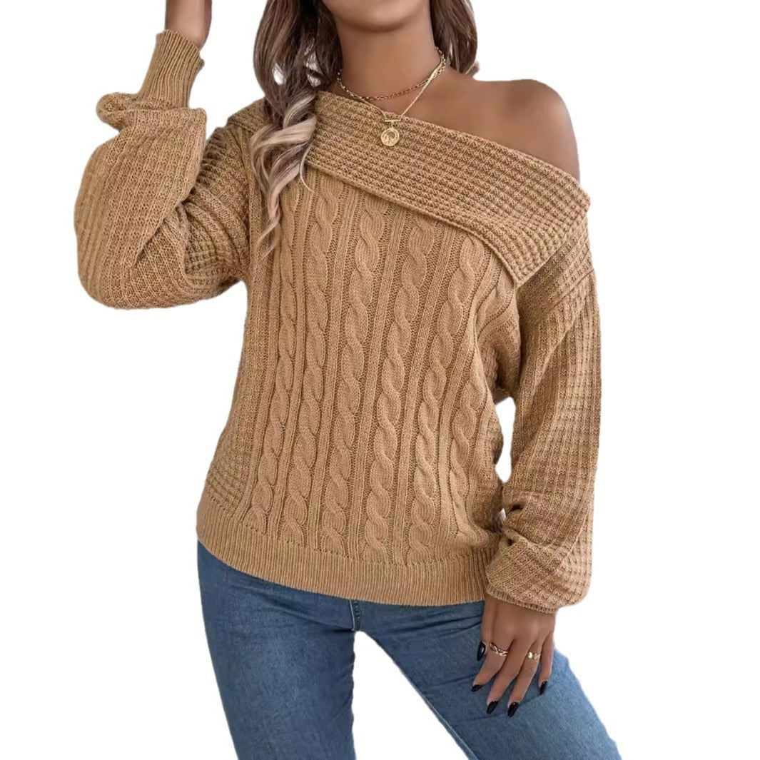 Off-the-shoulder Pullover