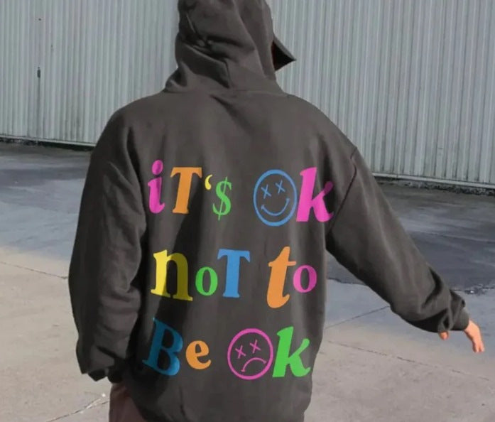 Plain  Drawstring Hoodie