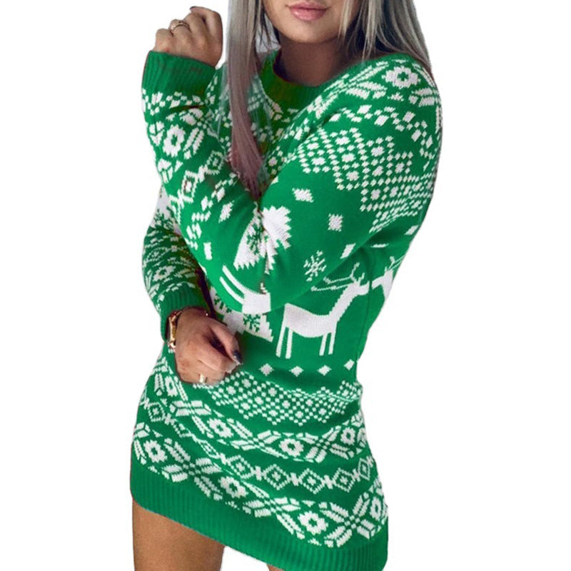 Christmas Elk Knitted Sweater