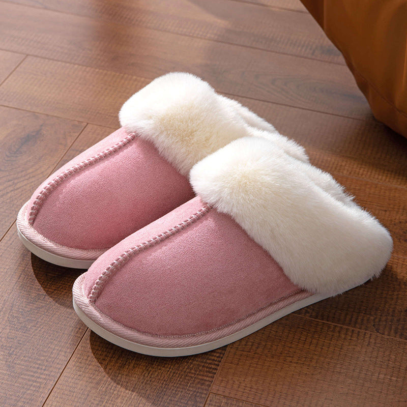 Fluffy Slippers Warm Slugged Bottom