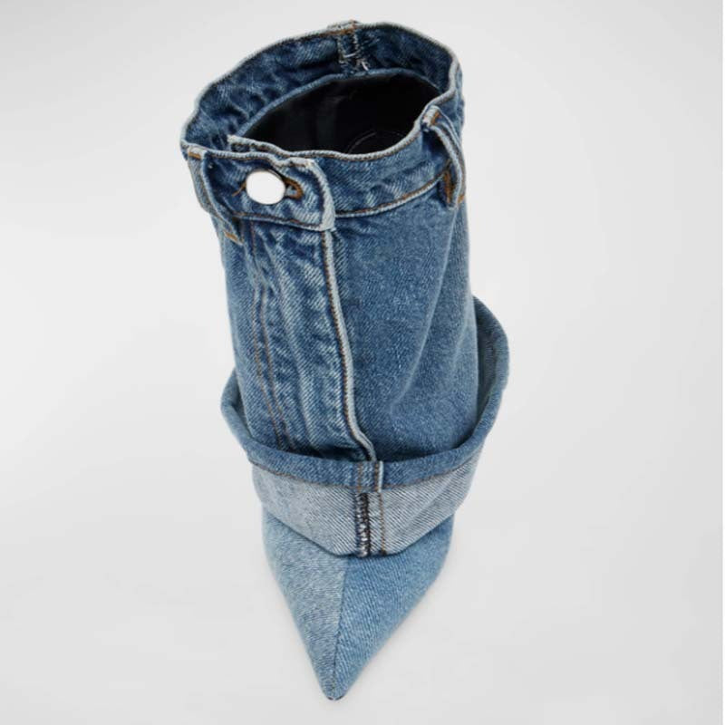 Denim Ankle Boots