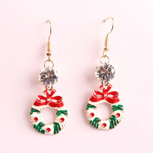Christmas Wreath Earrings