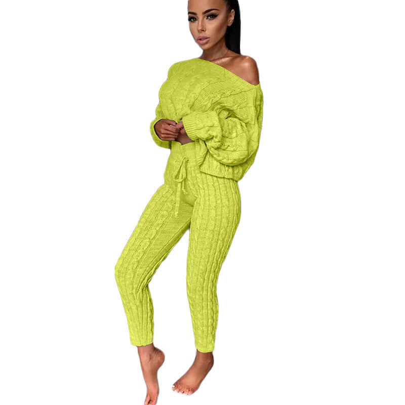 Knitted Tracksuit Two Piece