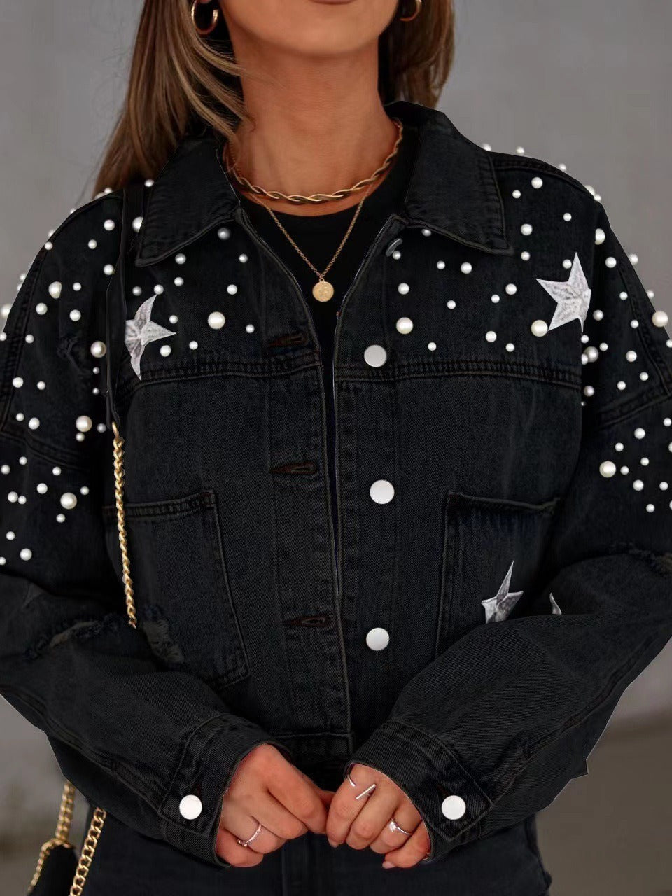 Bead Denim Jacket