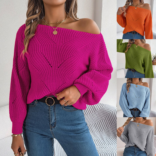 Casual Off-the-shoulder Sweater