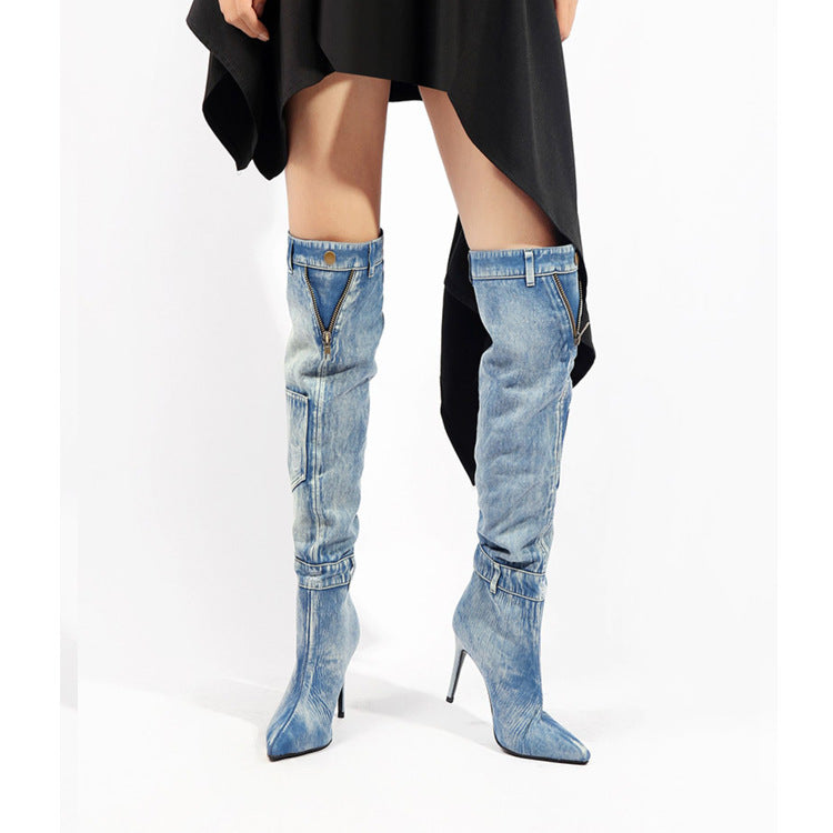 Denim Over The Knee