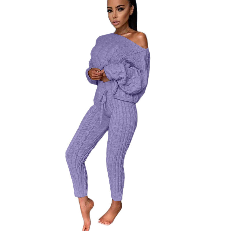 Knitted Tracksuit Two Piece