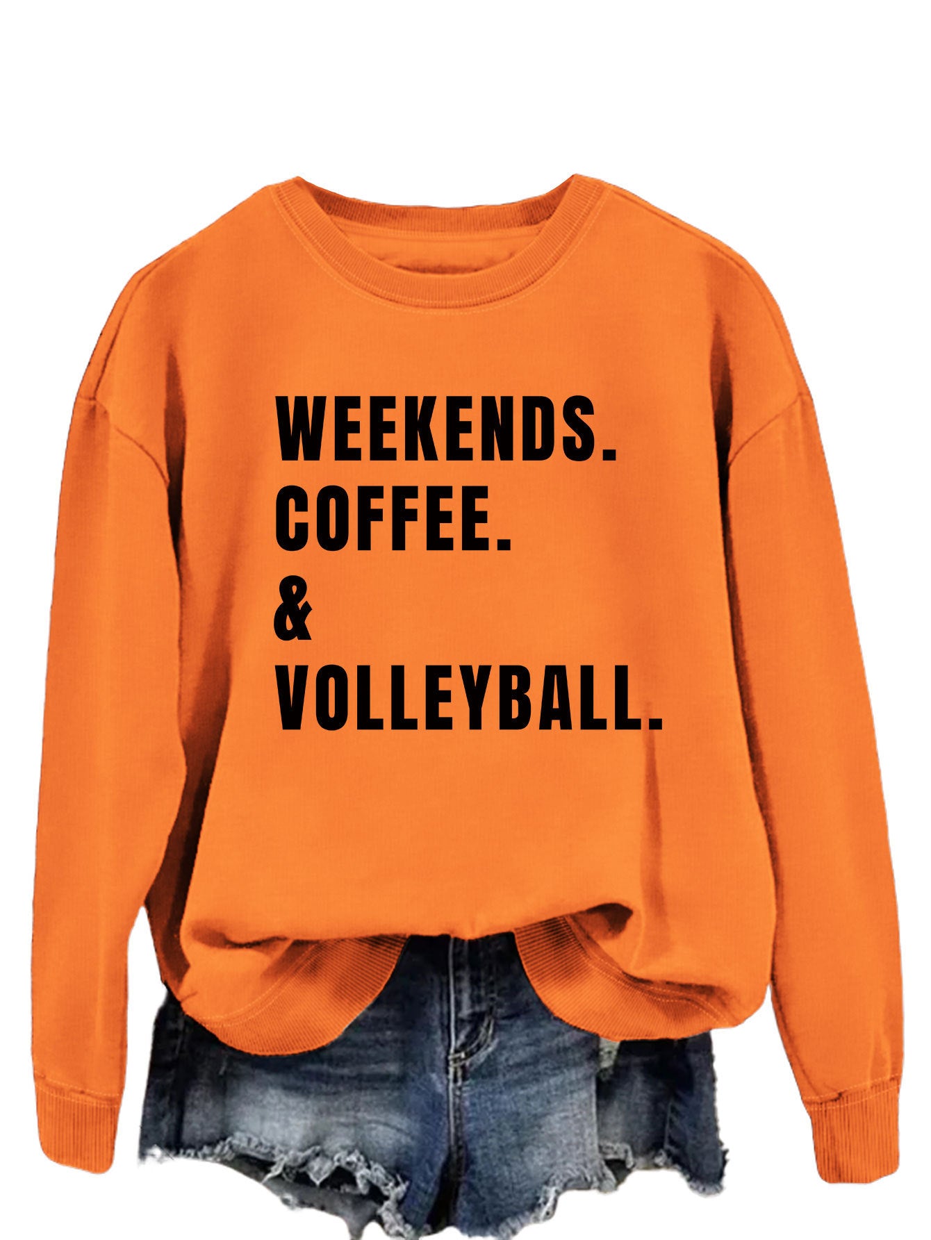 Long Sleeve Loose Sweatshirt