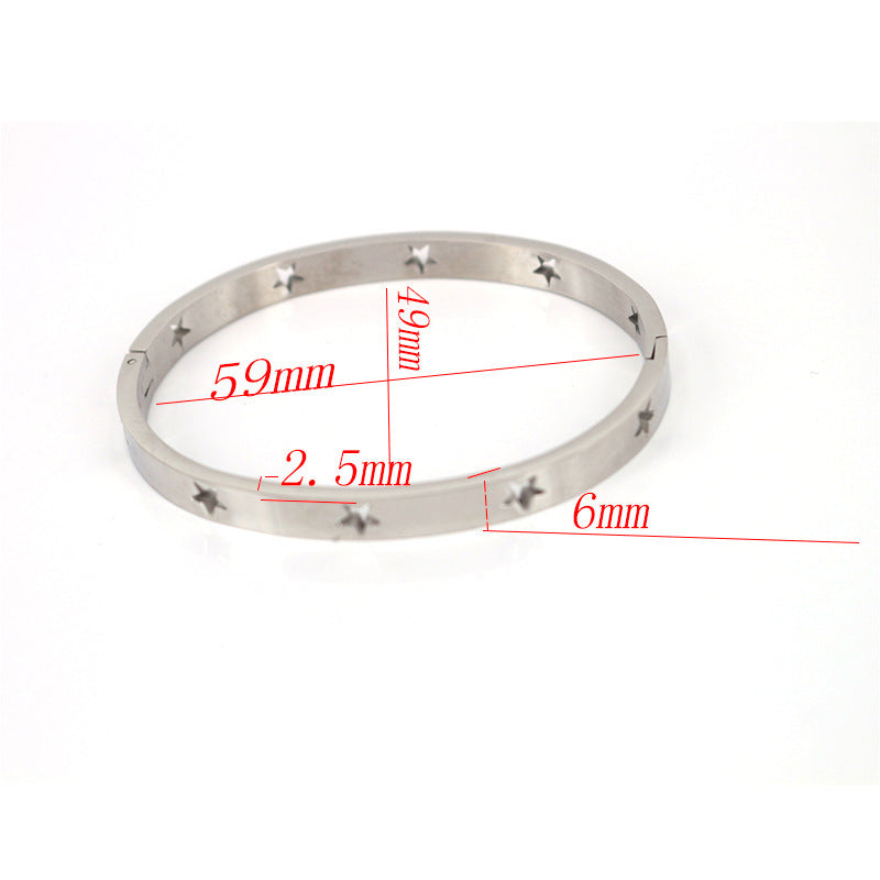 Stainless Steel Hollow Bracelet