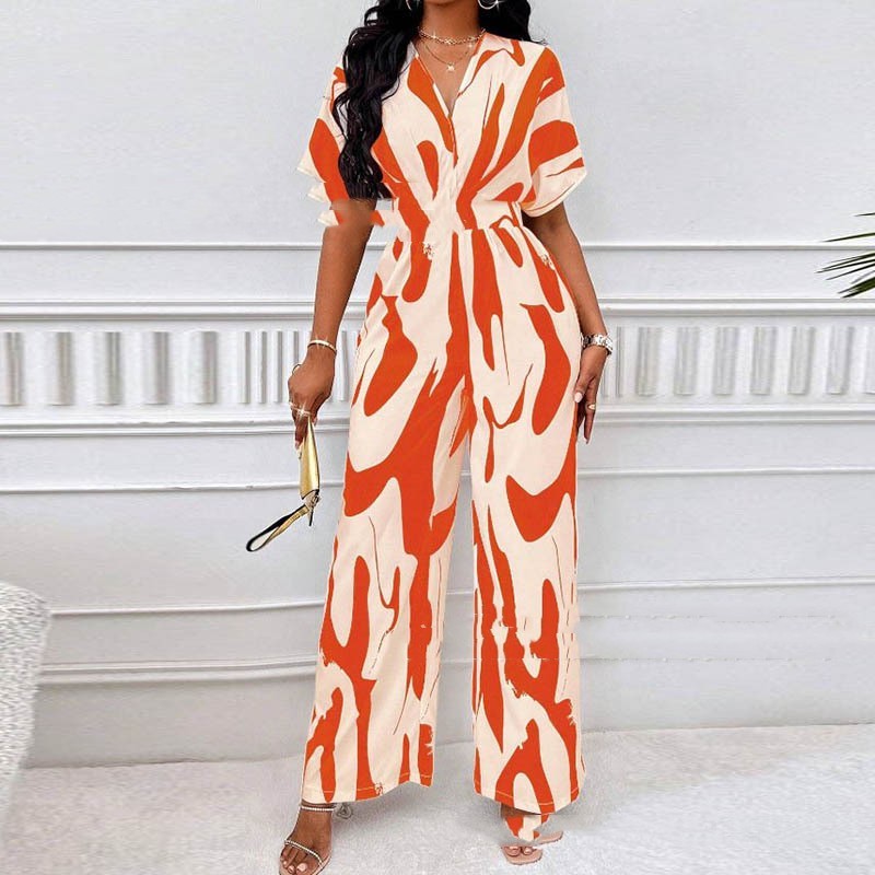 V-neck Jumpsuit