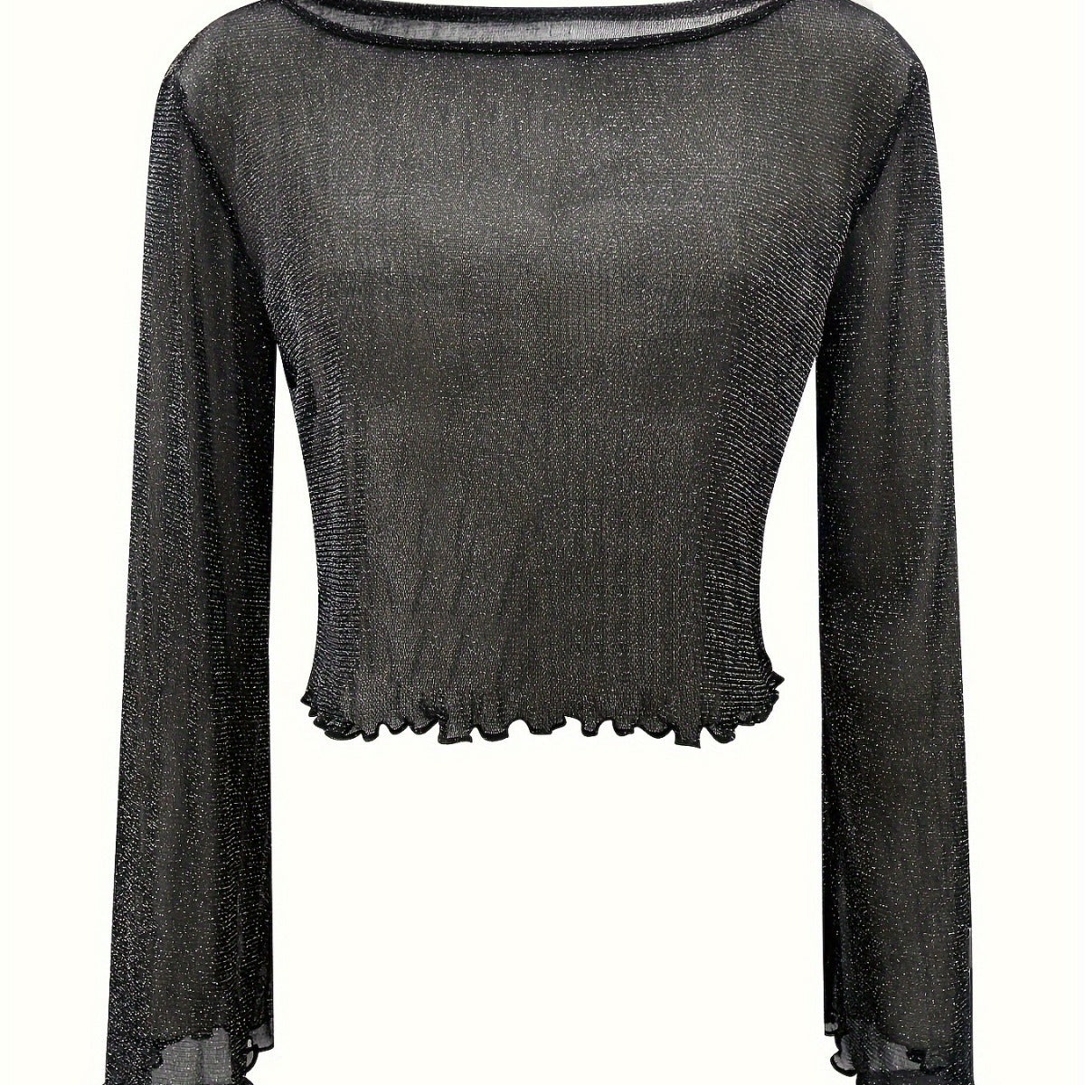 Sequin Bell Sleeve