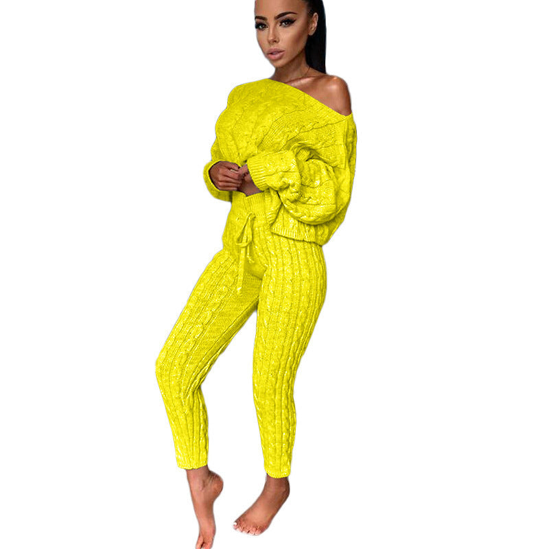 Knitted Tracksuit Two Piece