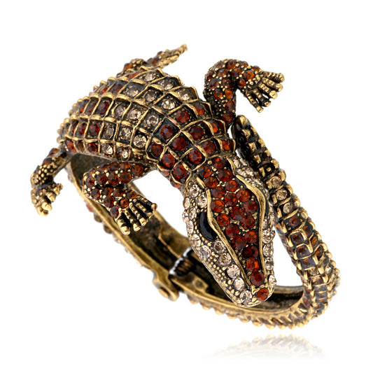 Exaggerated Vintage Alligator Bracelet