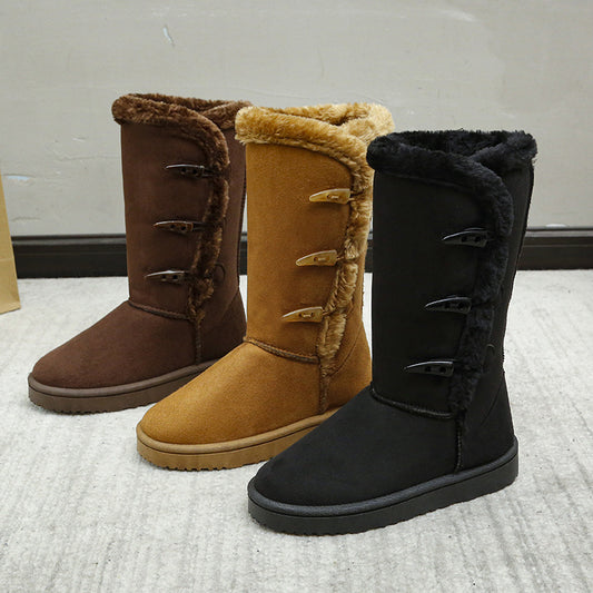 Thickened Mid-top Snow Boots