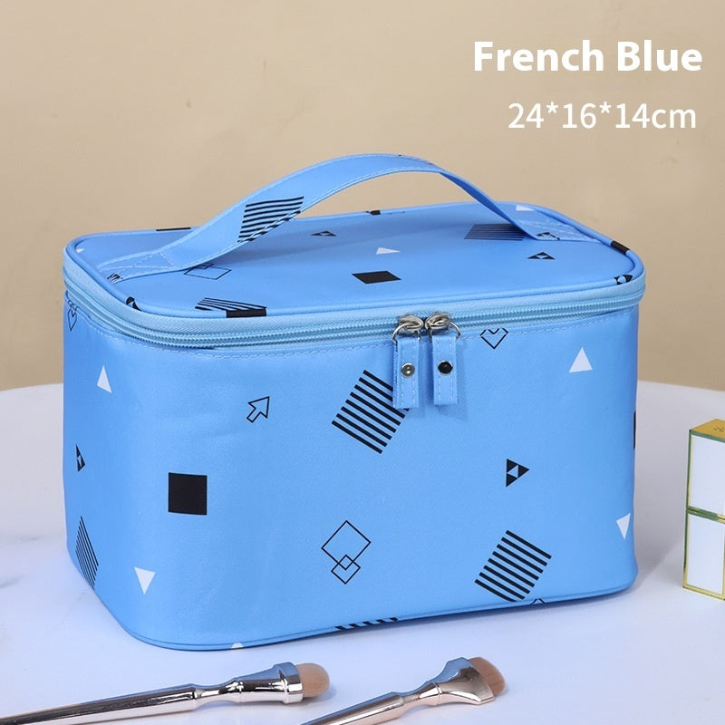 Plaid Cosmetic Bag Large Capacity