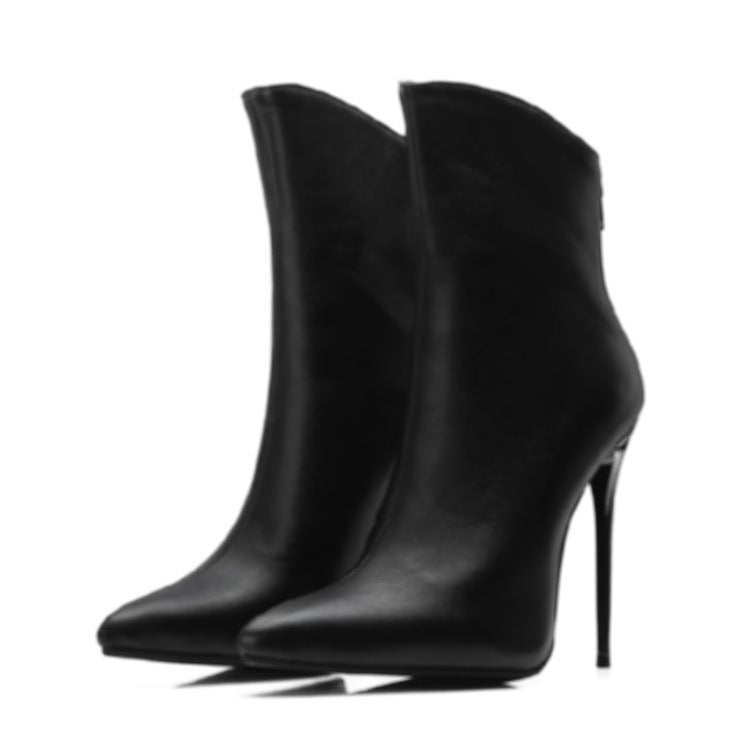Stiletto Pointed Ankle Boots