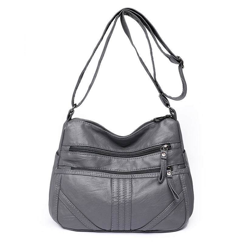 Soft Leather Large Capacity Shoulder Bag