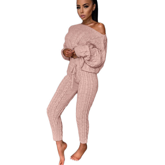 Knitted Tracksuit Two Piece