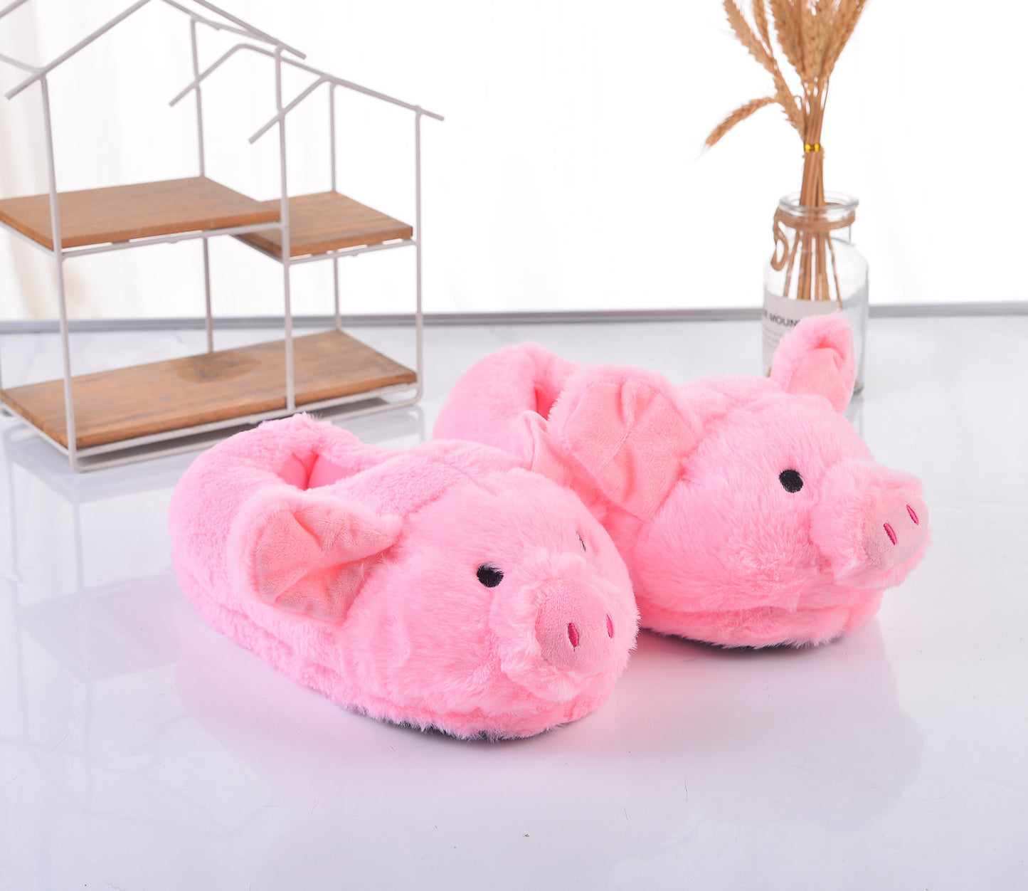 Pig Plush Slippers