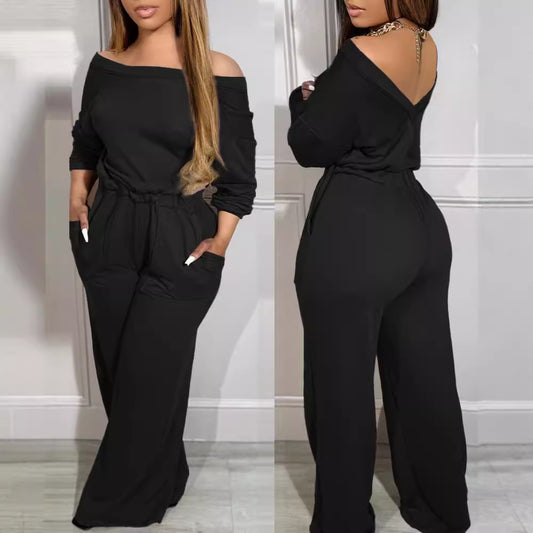 Off Shoulder Jumpsuit