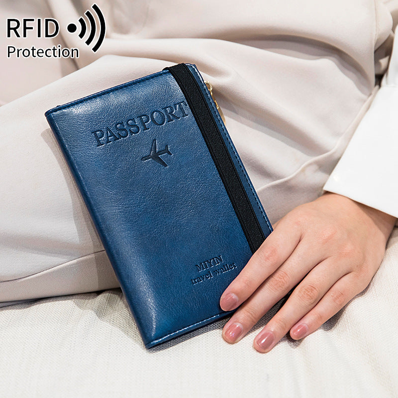 Multifunctional Passport Ultra-thin RFID Passport Wallet