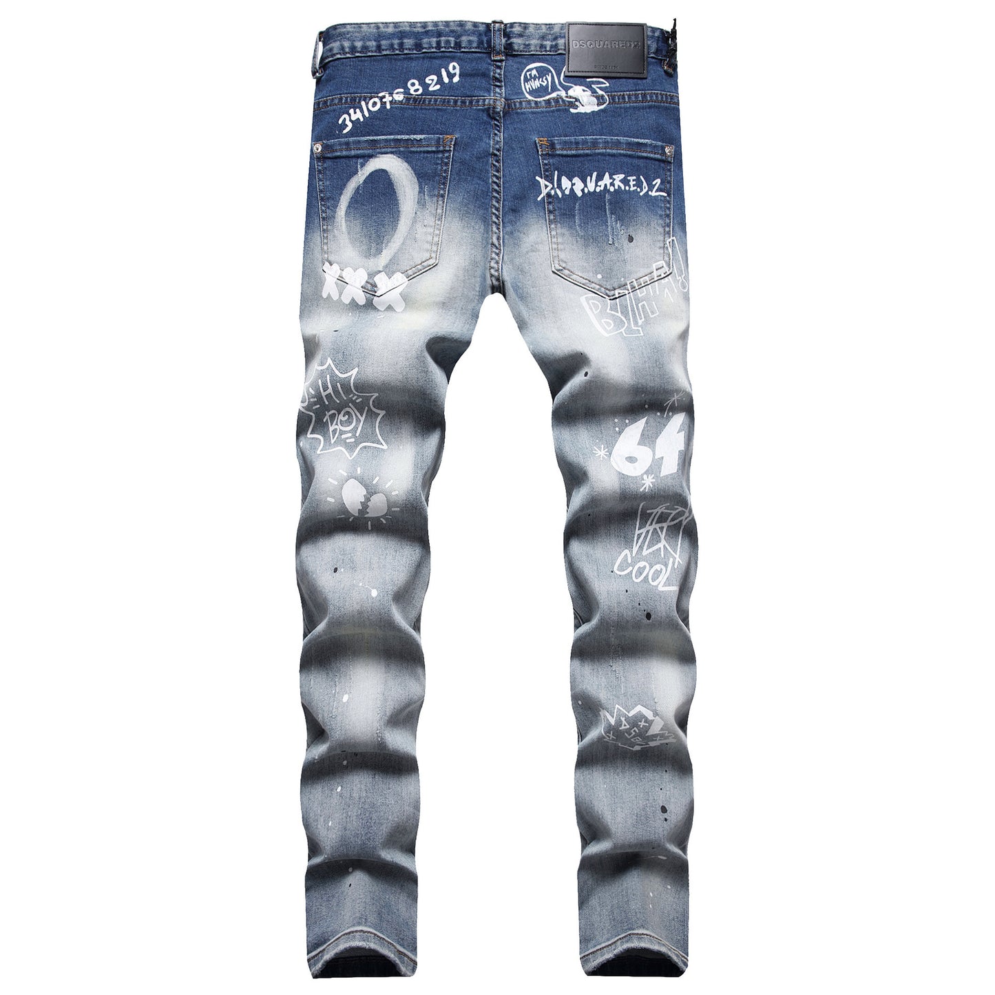 Patch Straight-leg Jeans