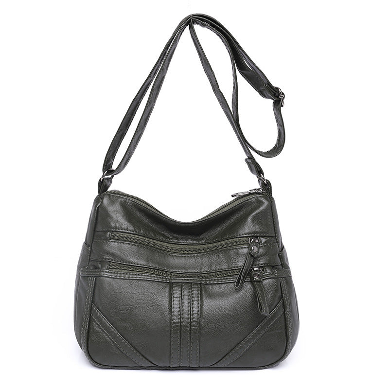 Soft Leather Large Capacity Shoulder Bag