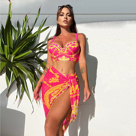 Three-piece Bikini Slim-fitting
