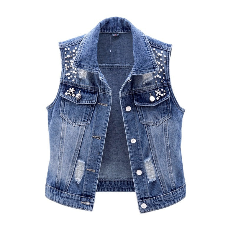Denim Vest Sleeveless