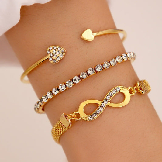 Heart Bracelet Three-piece