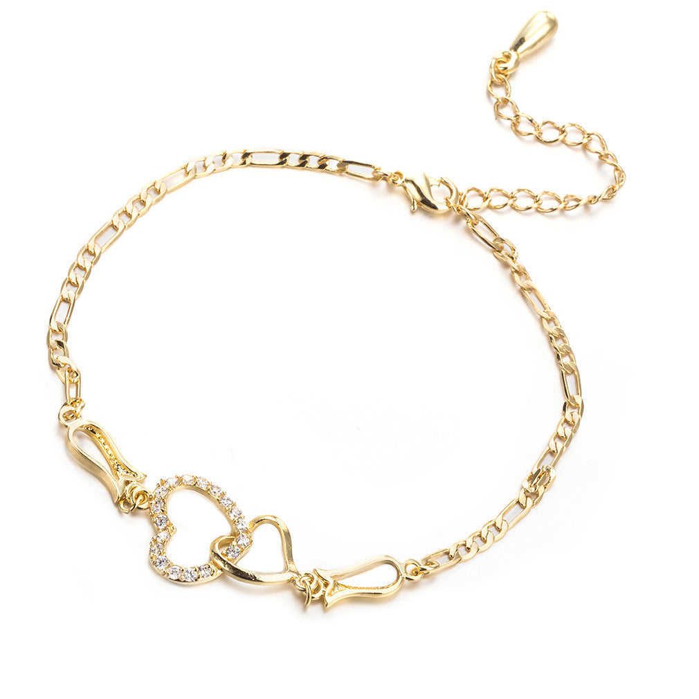 Double Heart Bracelet