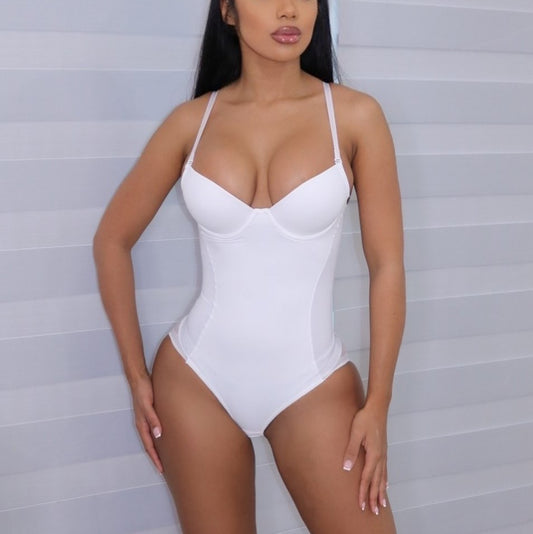 Straps Tulle Tight Jumpsuit