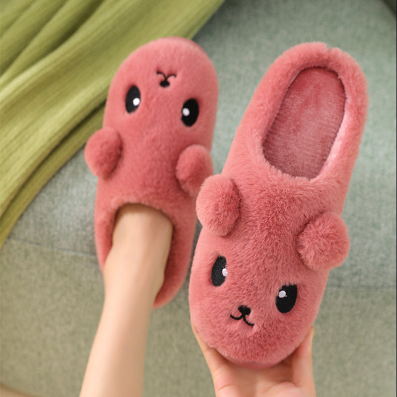 Furry Plush House Shoes