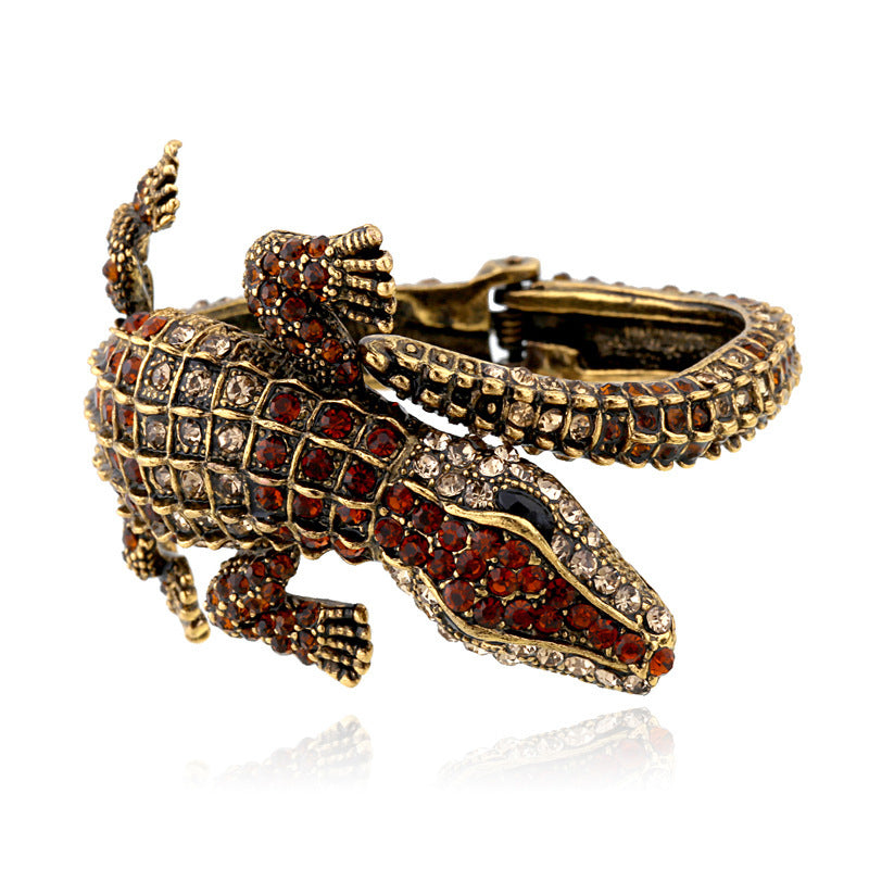 Exaggerated Vintage Alligator Bracelet
