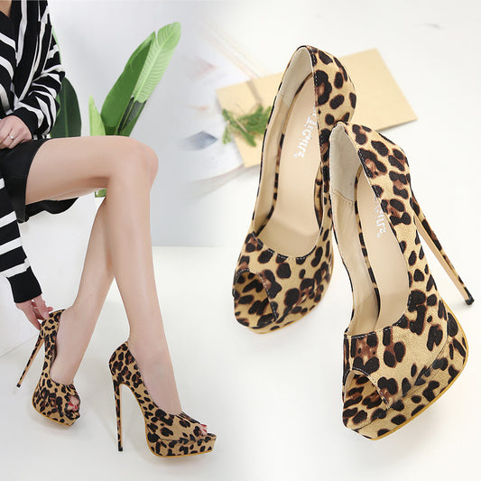 Leopard High Heels