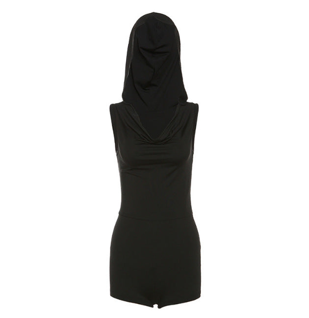 V-neck High Waist Sheath Jumpsuit