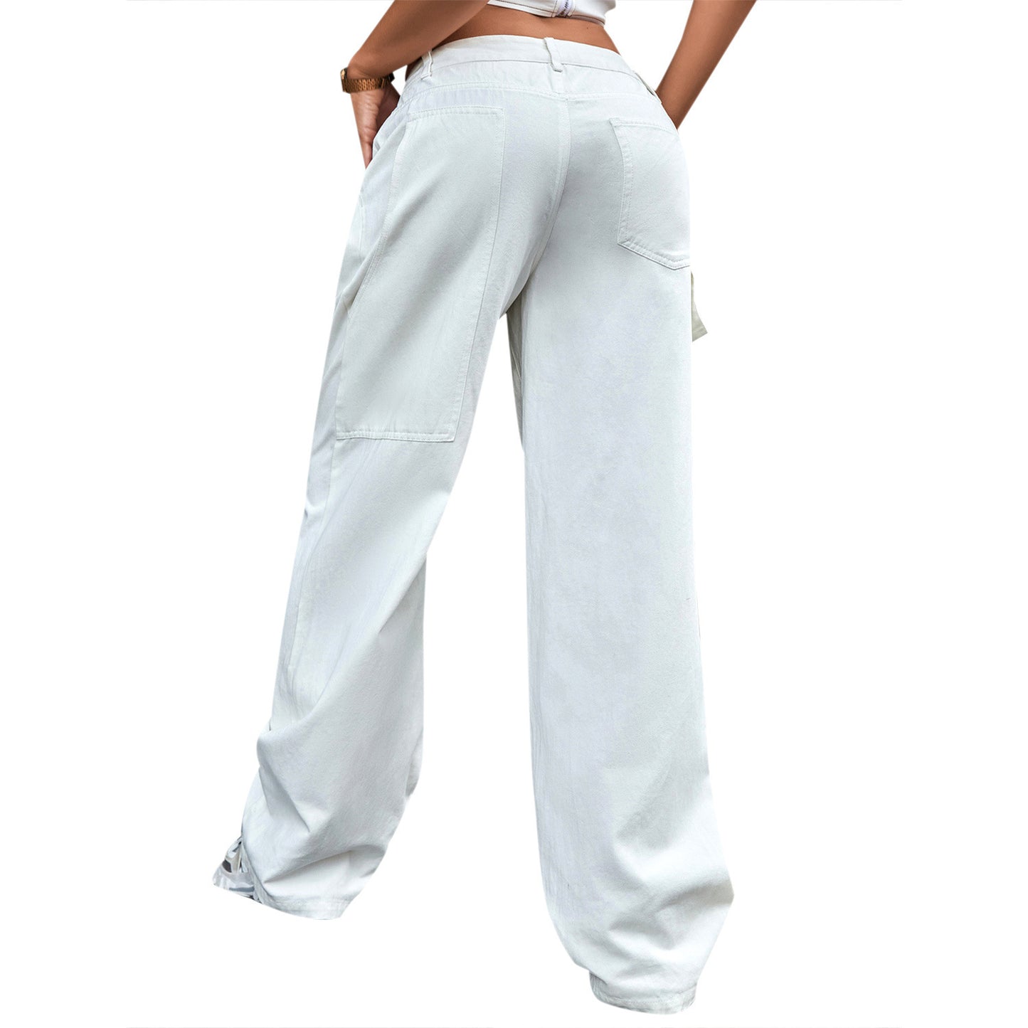 Trendy High Waist Loose Trousers