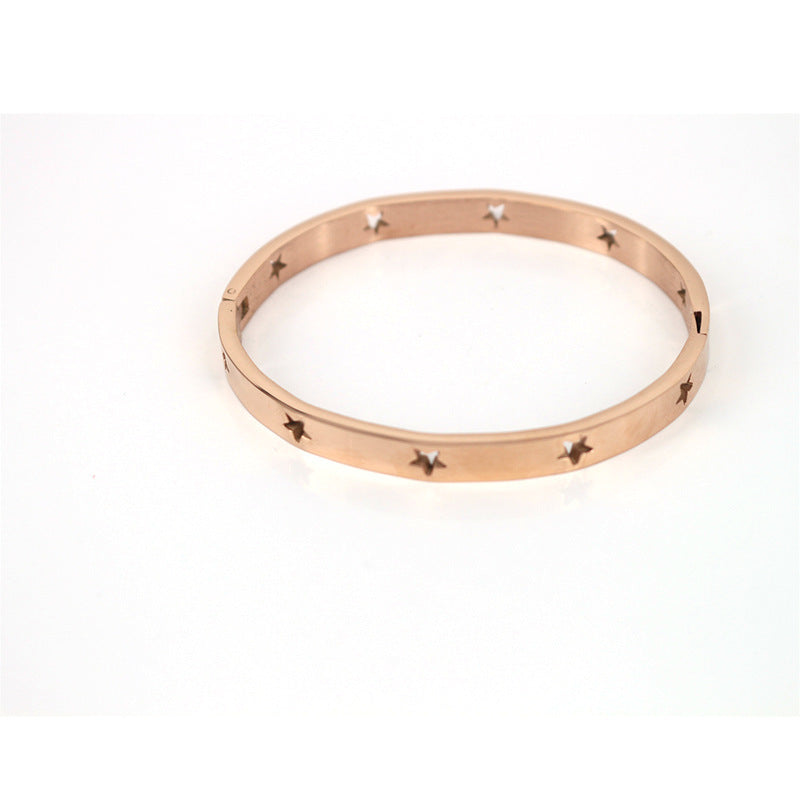 Stainless Steel Hollow Bracelet