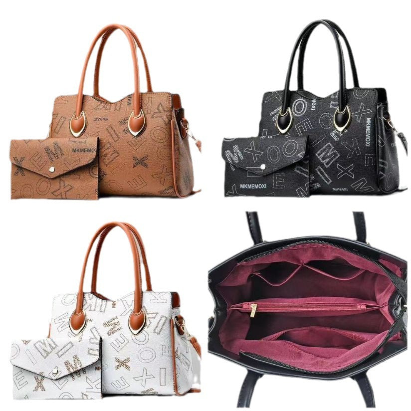 Elegant Letter Large Tote Bag