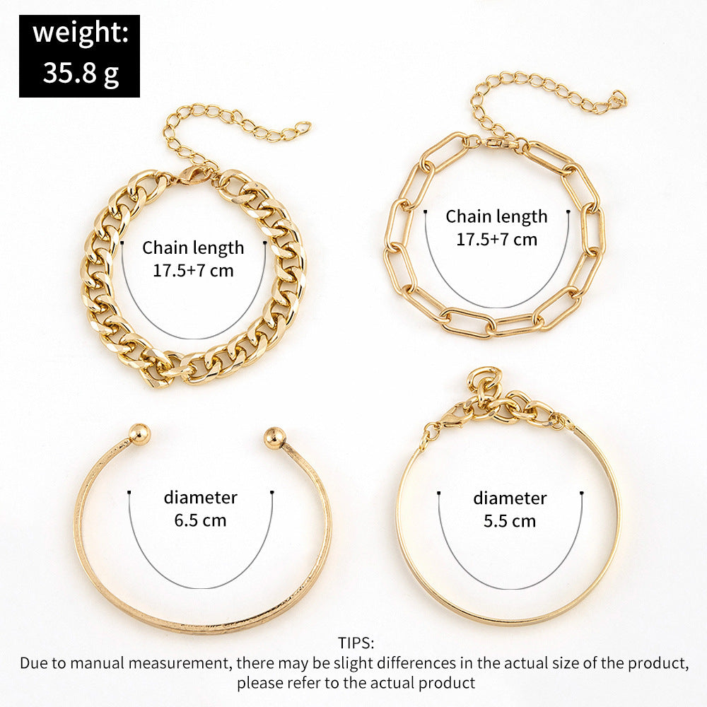 Punk Bracelet Four-piece Set