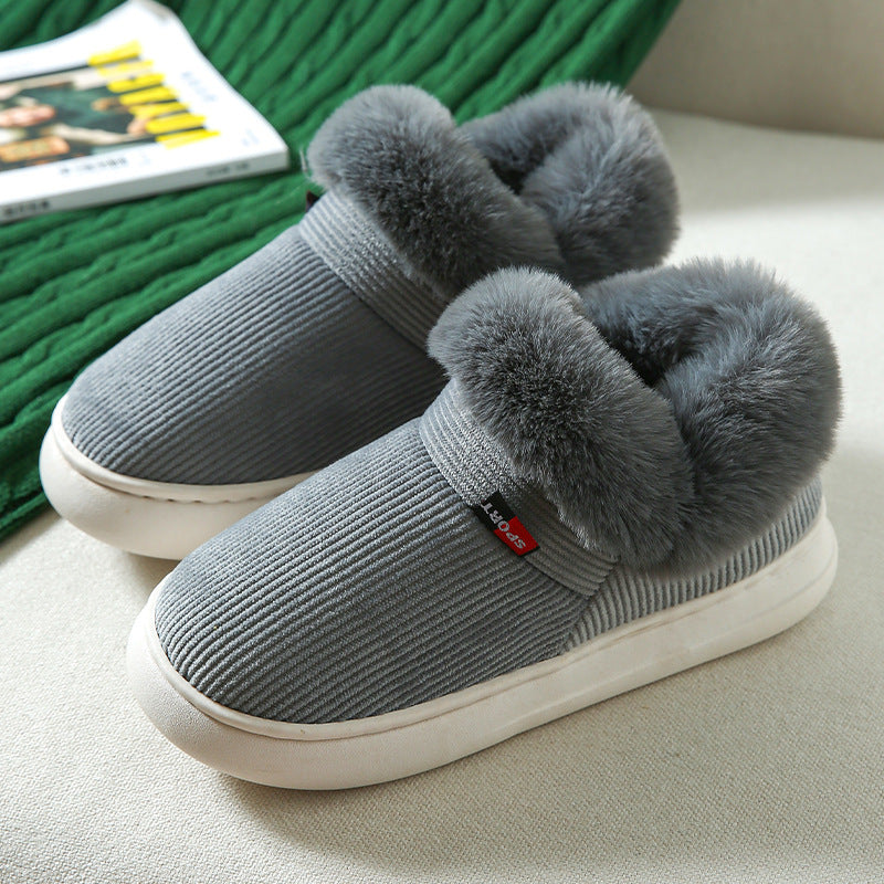 Plush Cotton Cozy Fluffy Slippers