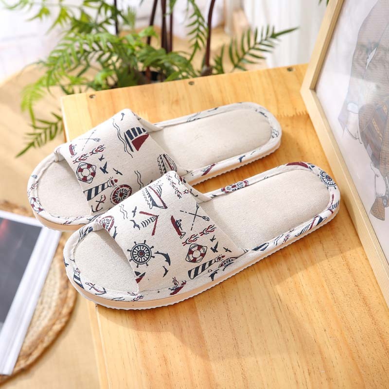Linen Indoor Slippers