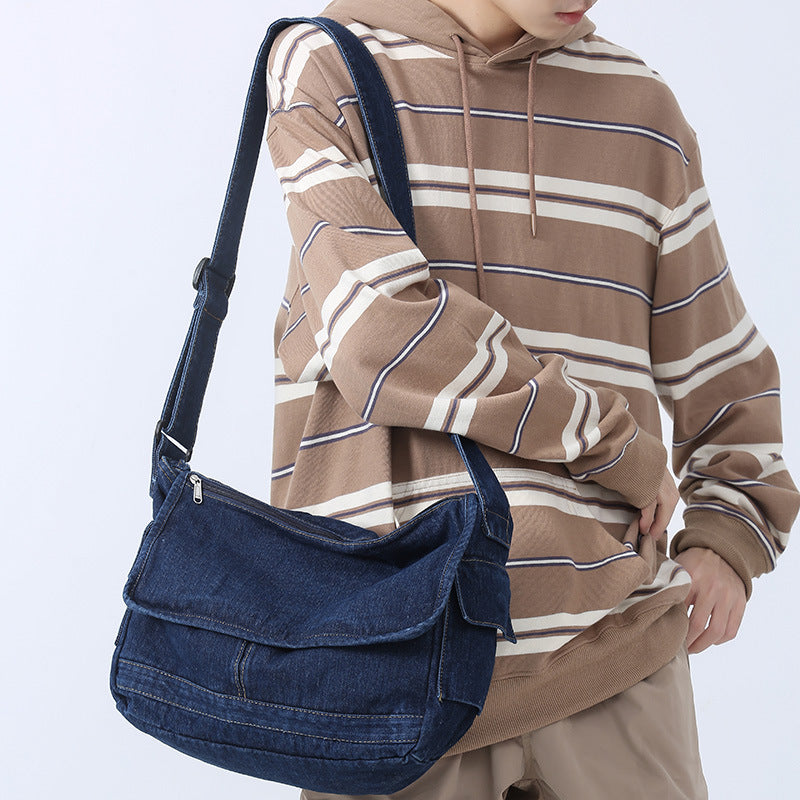Washed Denim Retro Bag