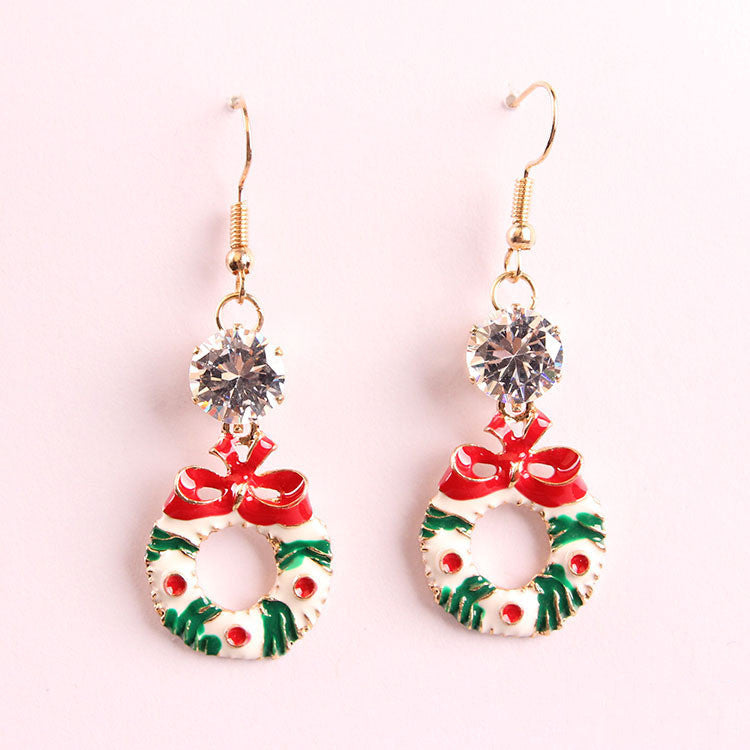 Christmas Wreath Earrings