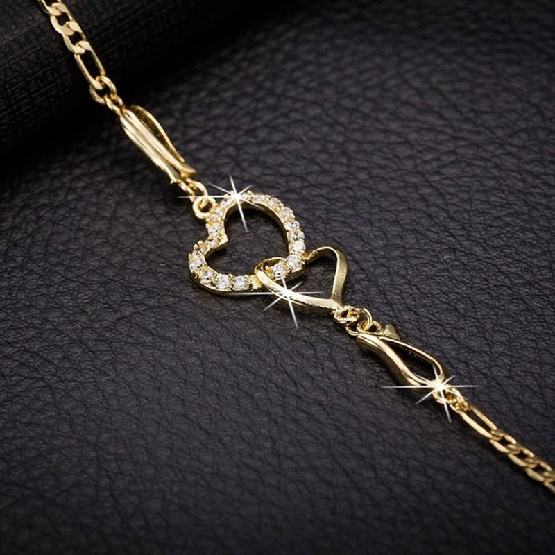 Double Heart Bracelet